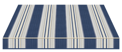 tenda da sole blu e beige