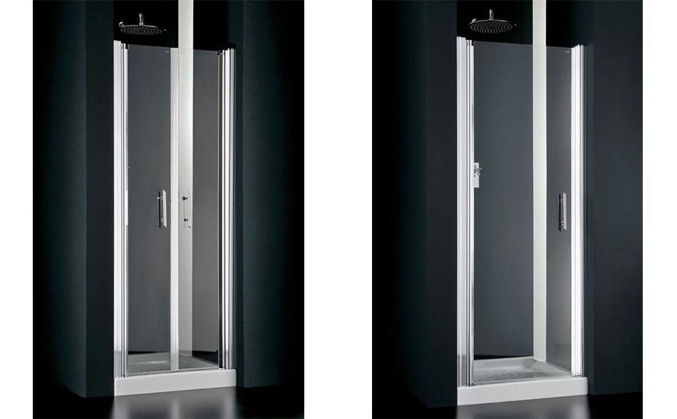 box doccia con profilo in alluminio e vetri temperati