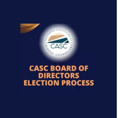 National School Counseling Week graphic: blue background, text and wave design.