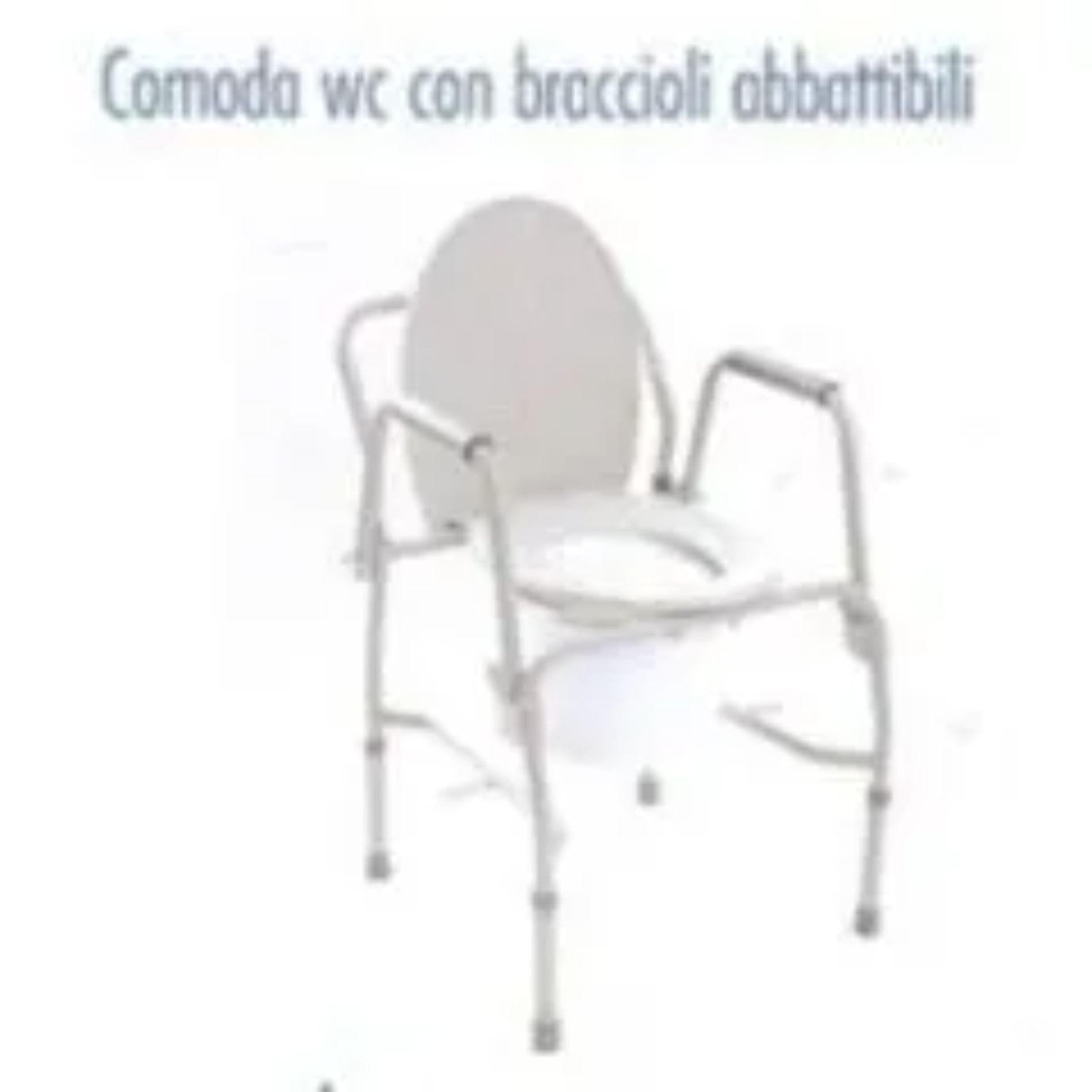 Comfortable WC with armrests