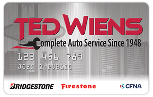 A bridgestone affiliated retailer credit card