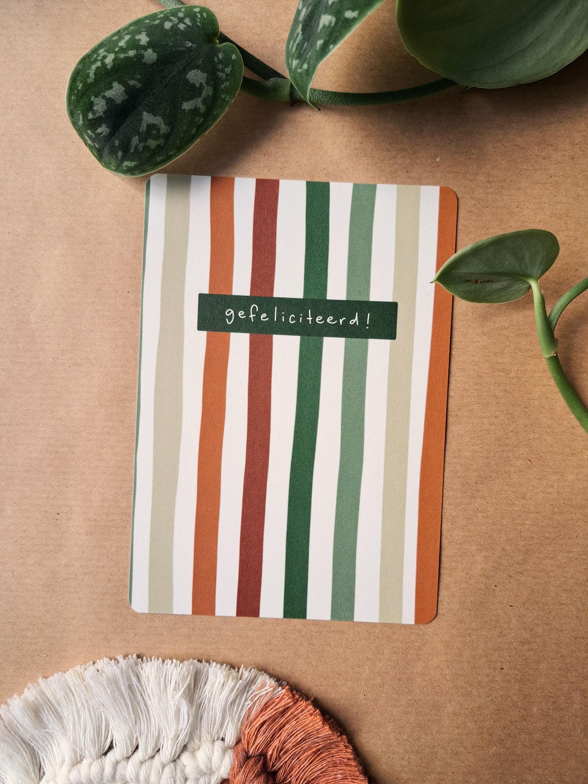 wenskaart 'gefeliciteerd!'