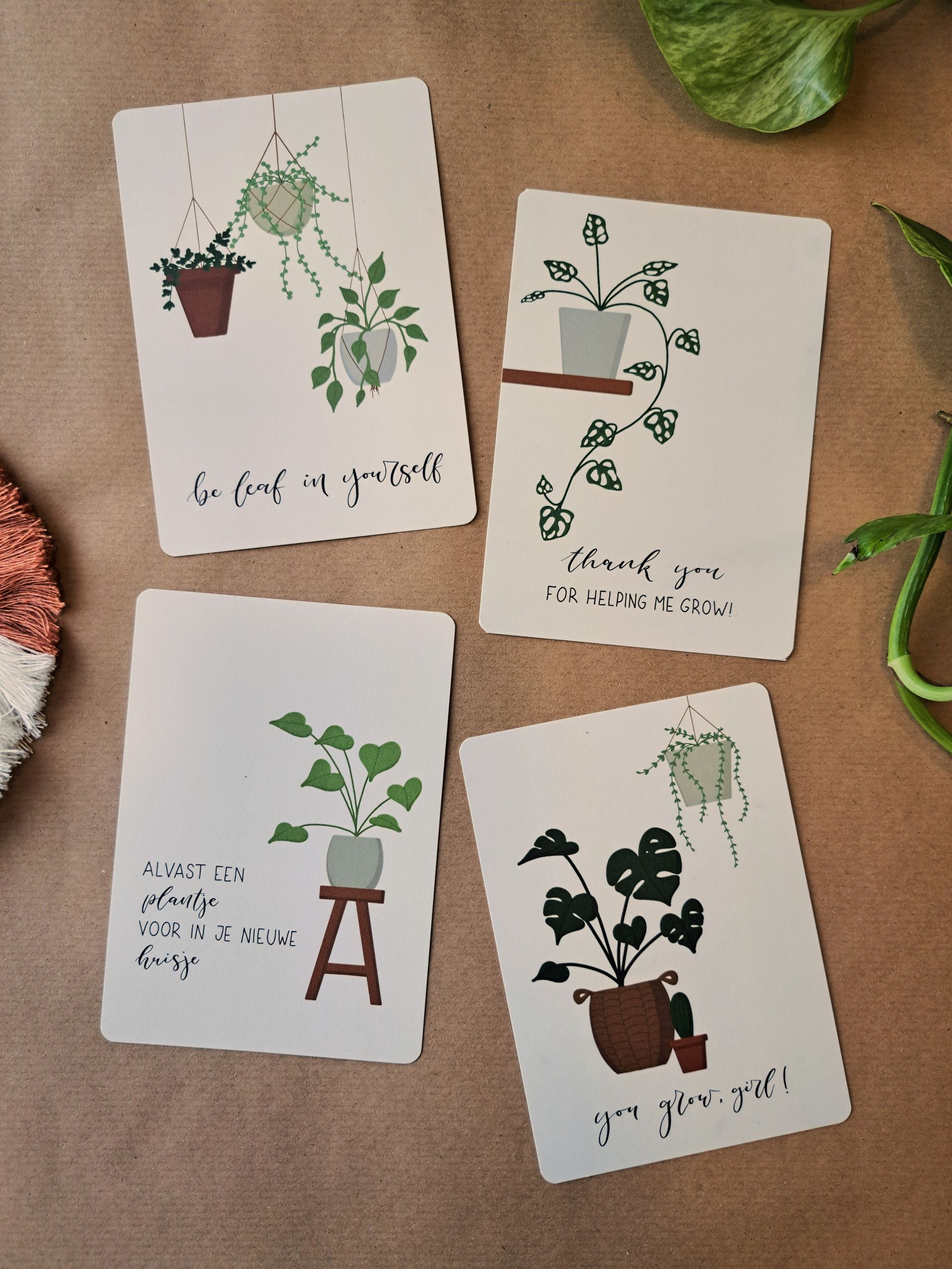 kaartenset planten