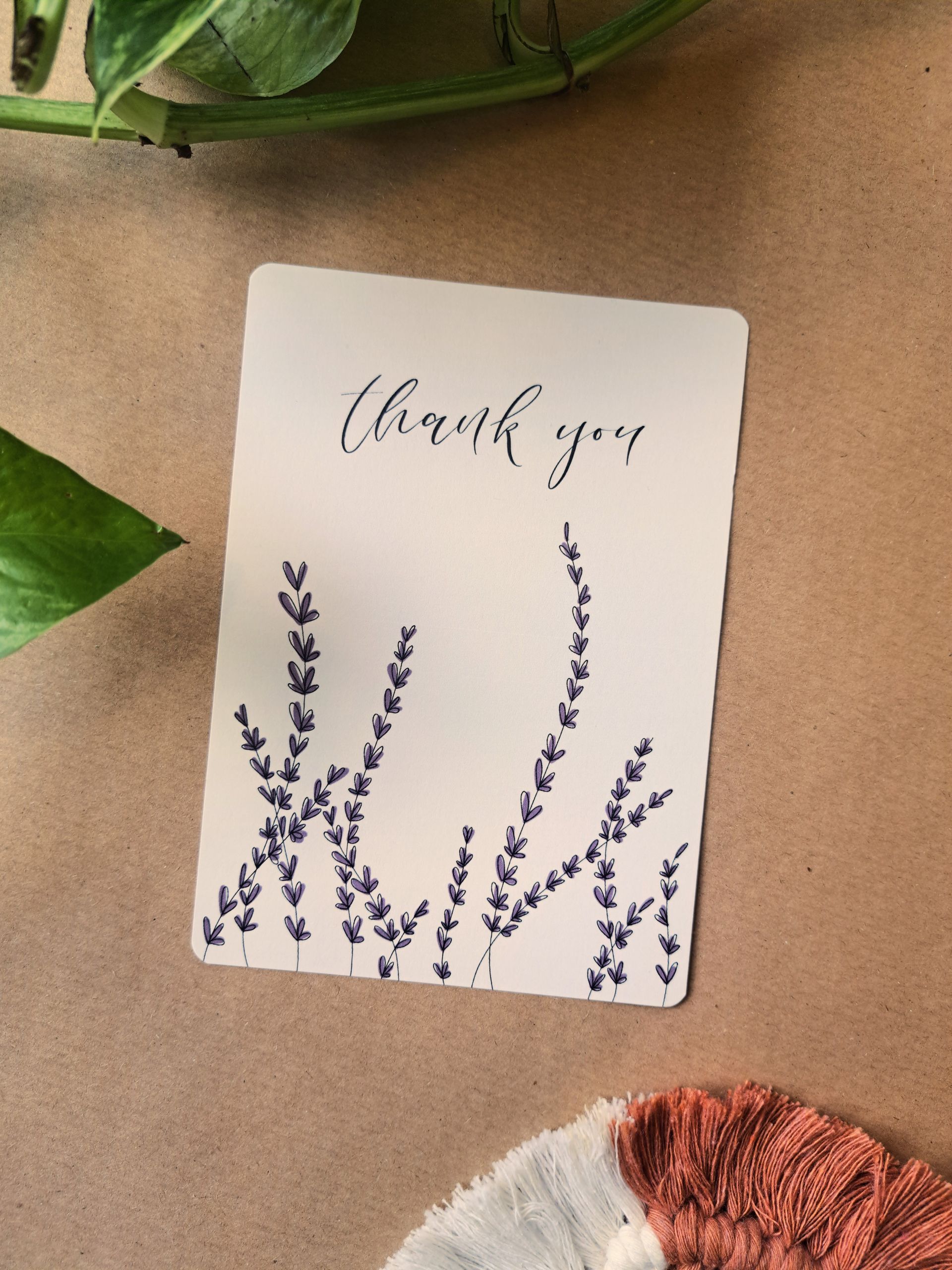 wenskaart 'thank you'