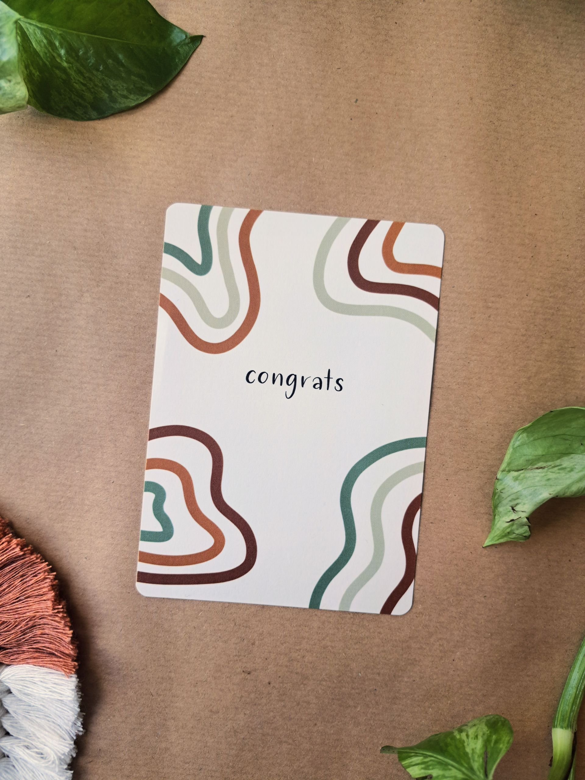 wenskaart 'congrats'