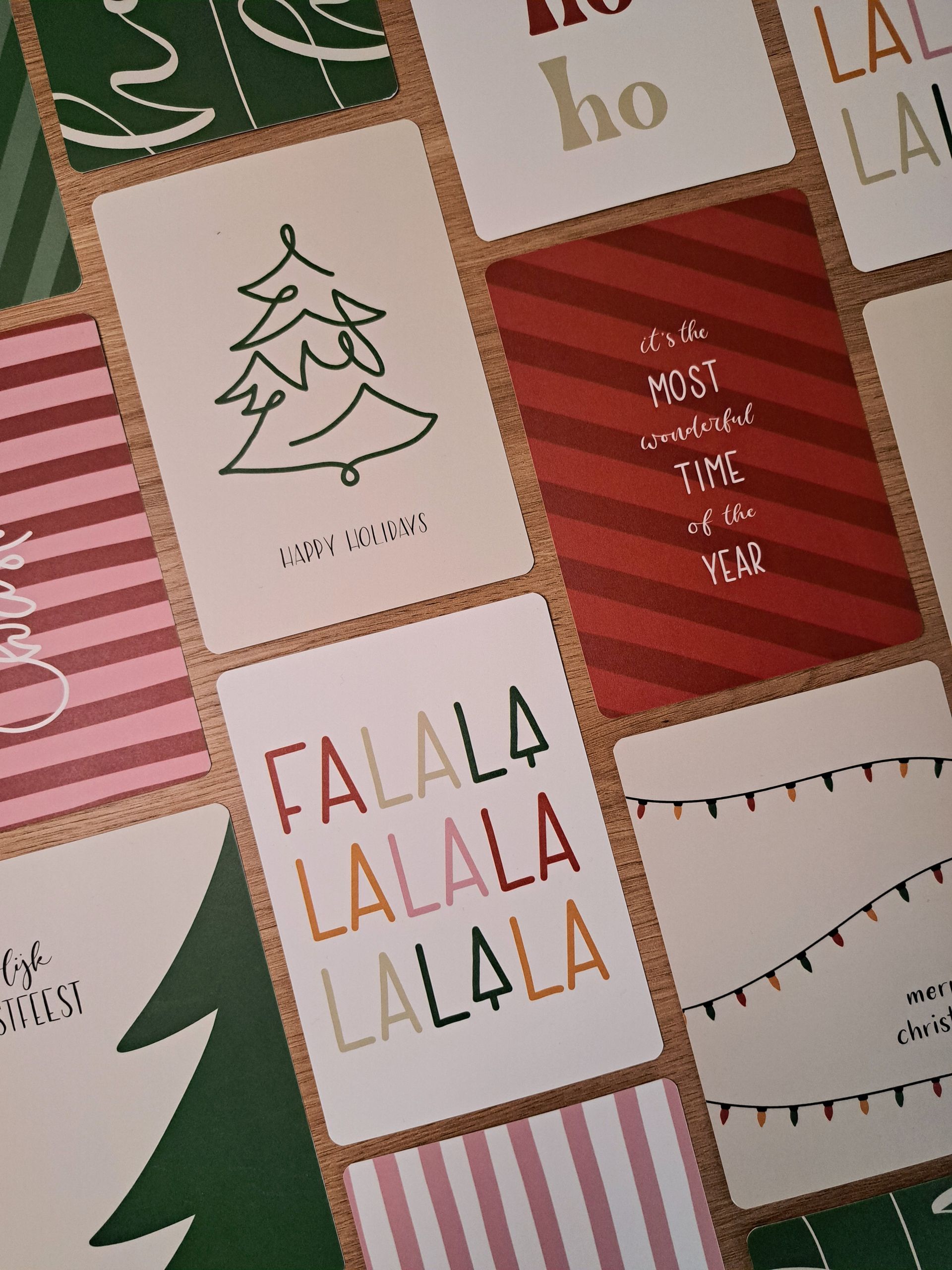 Kerstkaarten set 10 stuks