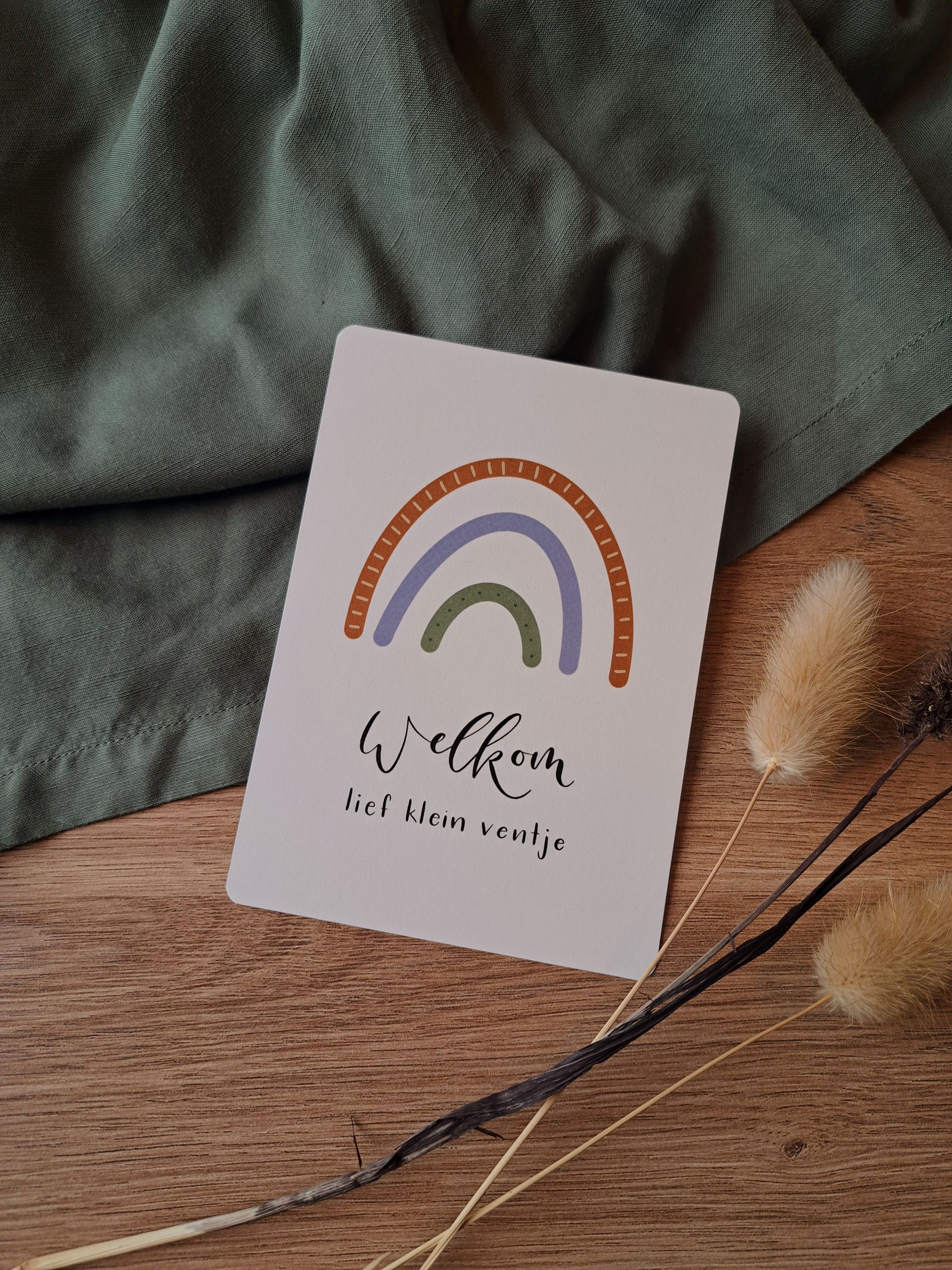 kaart welkom lief klein ventje