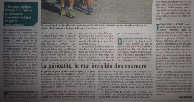 Un article de journal en français sur les coureurs invisibles