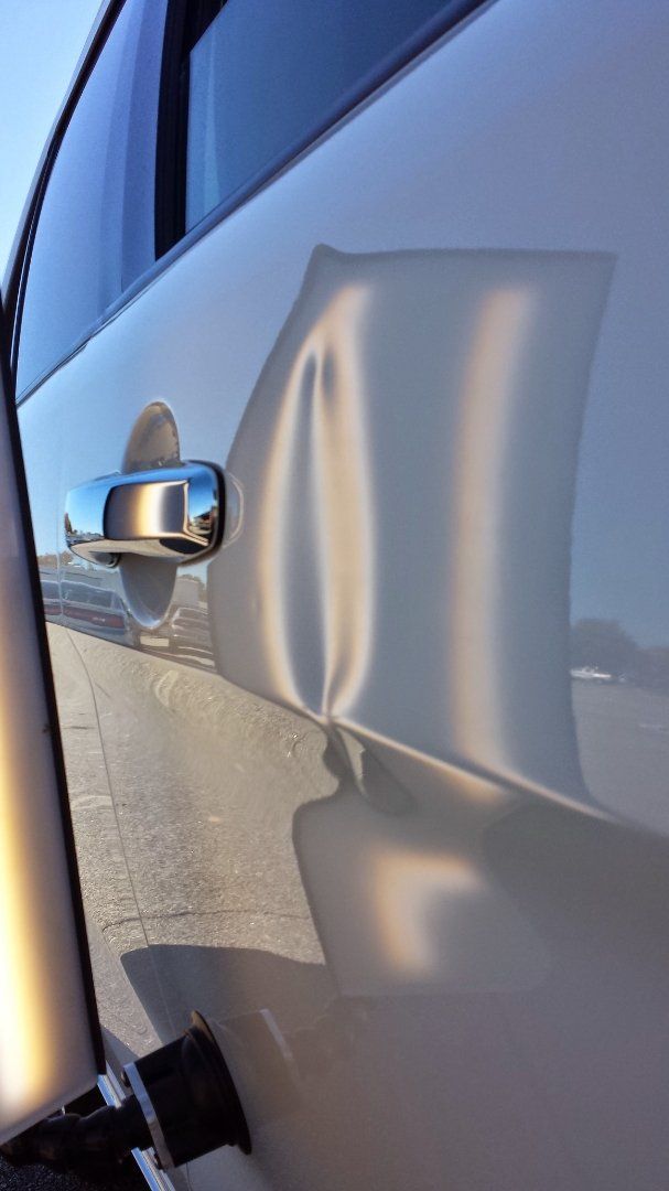 Door Ding Repair — Red Luxury Car in Atlanta, GA