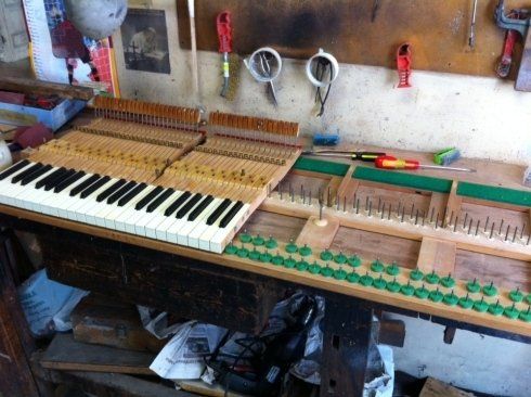 costruzione pianoforte