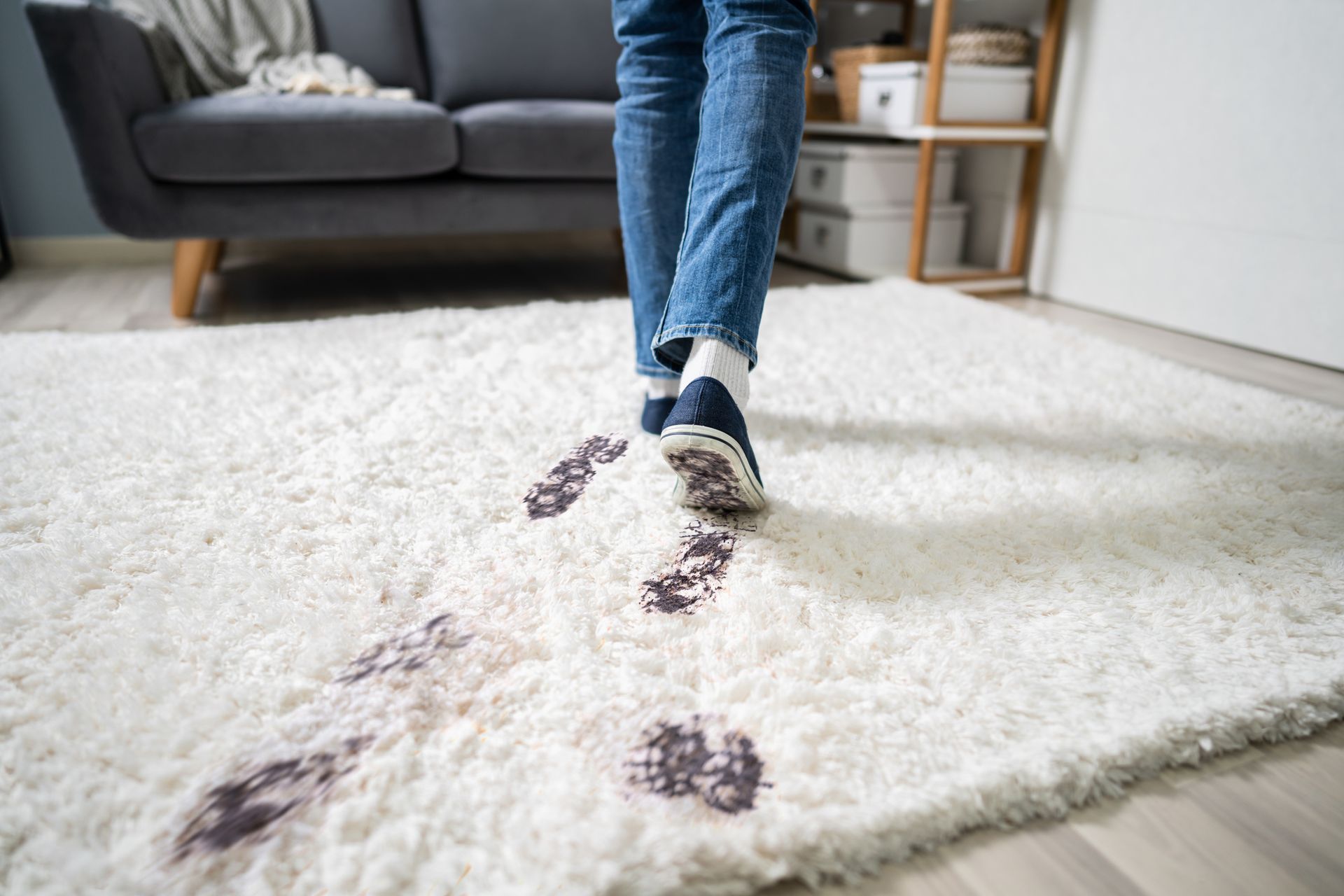 Muddy Footprints On Carpet — Wodonga, VIC — Frank’s Carpet Cleaning