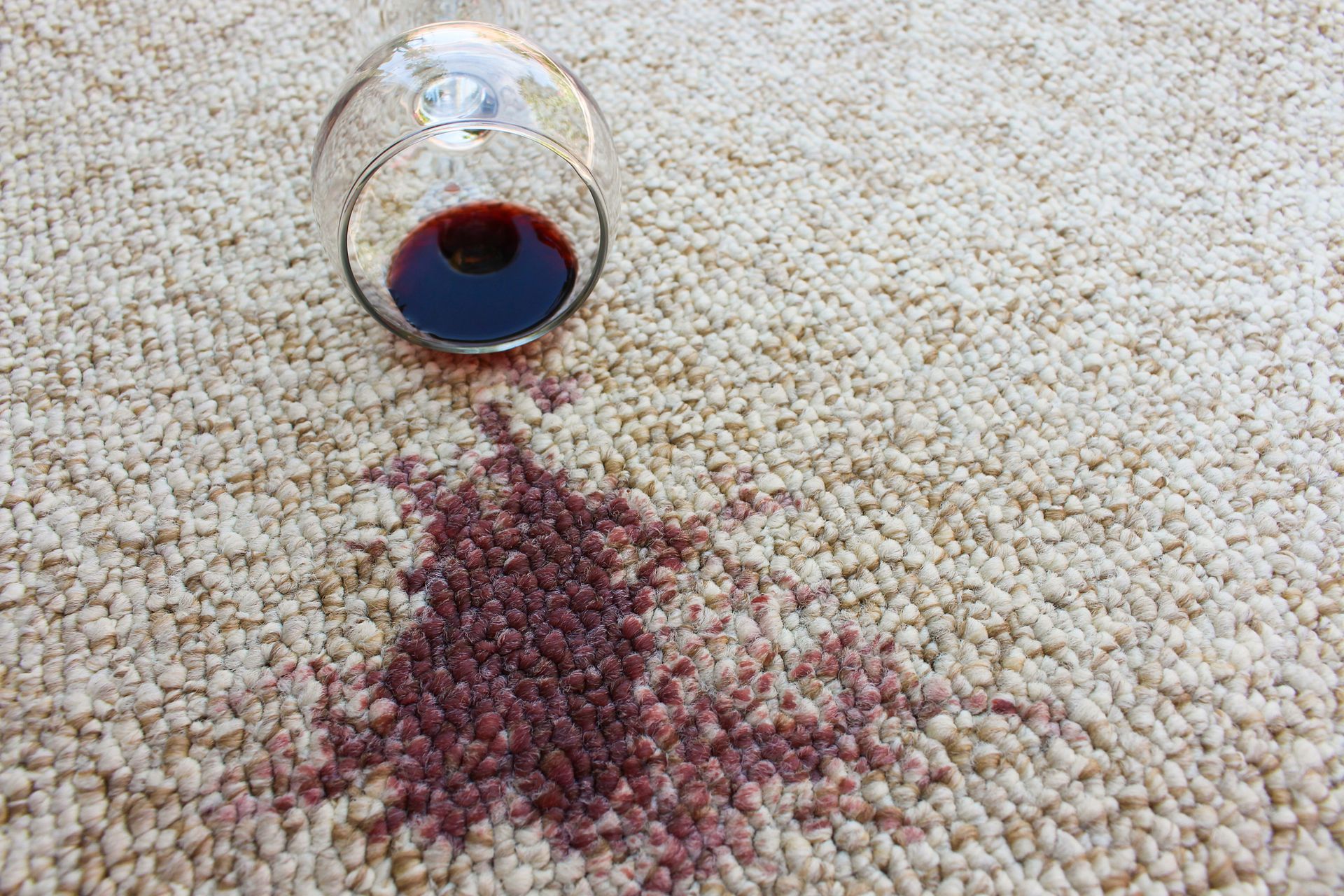 Glass Of Wine Spilled On Carpet — Wodonga, VIC — Frank’s Carpet Cleaning
