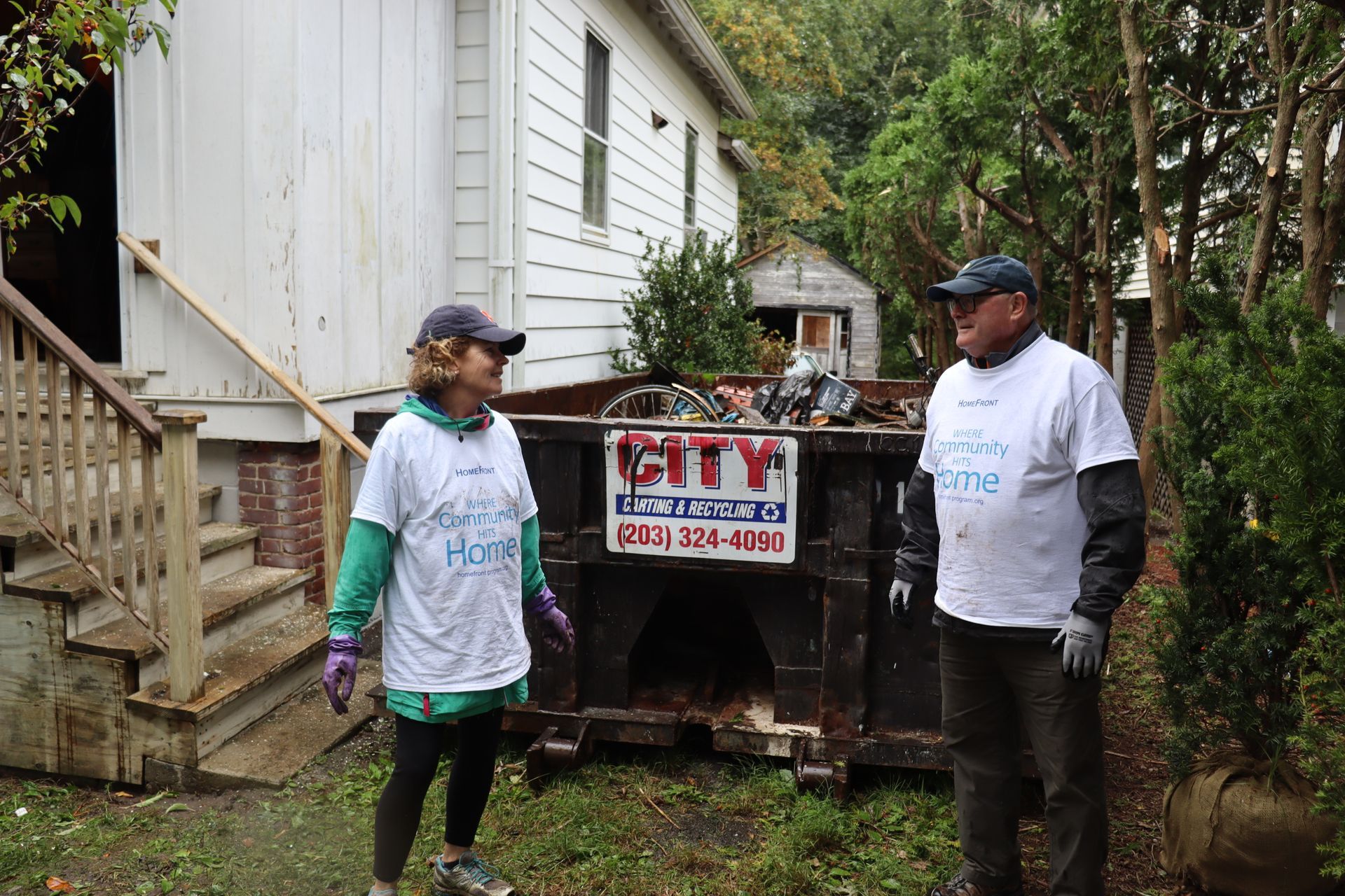 Two Volunteers from Greenwich Association of Realtors