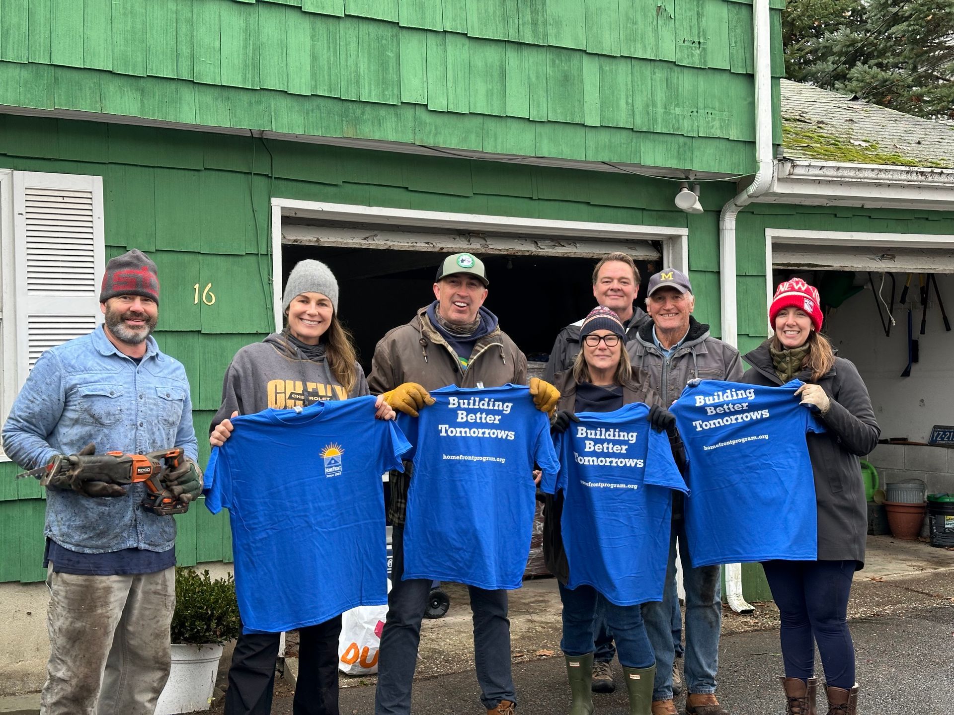 Pictured left to right: Andrew Smith, Suzy Armstrong, Christian Perry, Karen McKenna, Lou, Richard Higgins, Stacey Loh