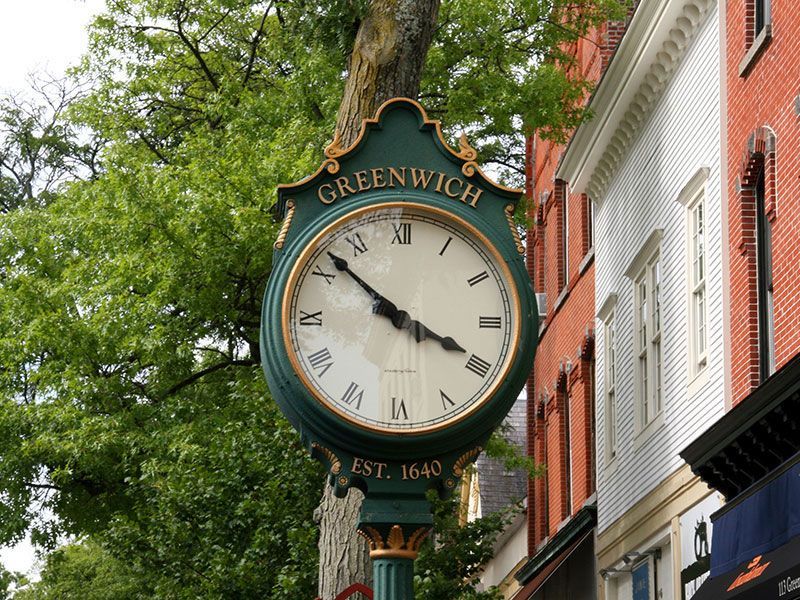 Street Clock in Greenwich Connecticut