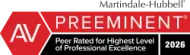 Martindale-Hubbell AV Preeminent 2026 certification logo for professional excellence.