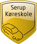 Serup Køreskole Logo med tegning af en bil