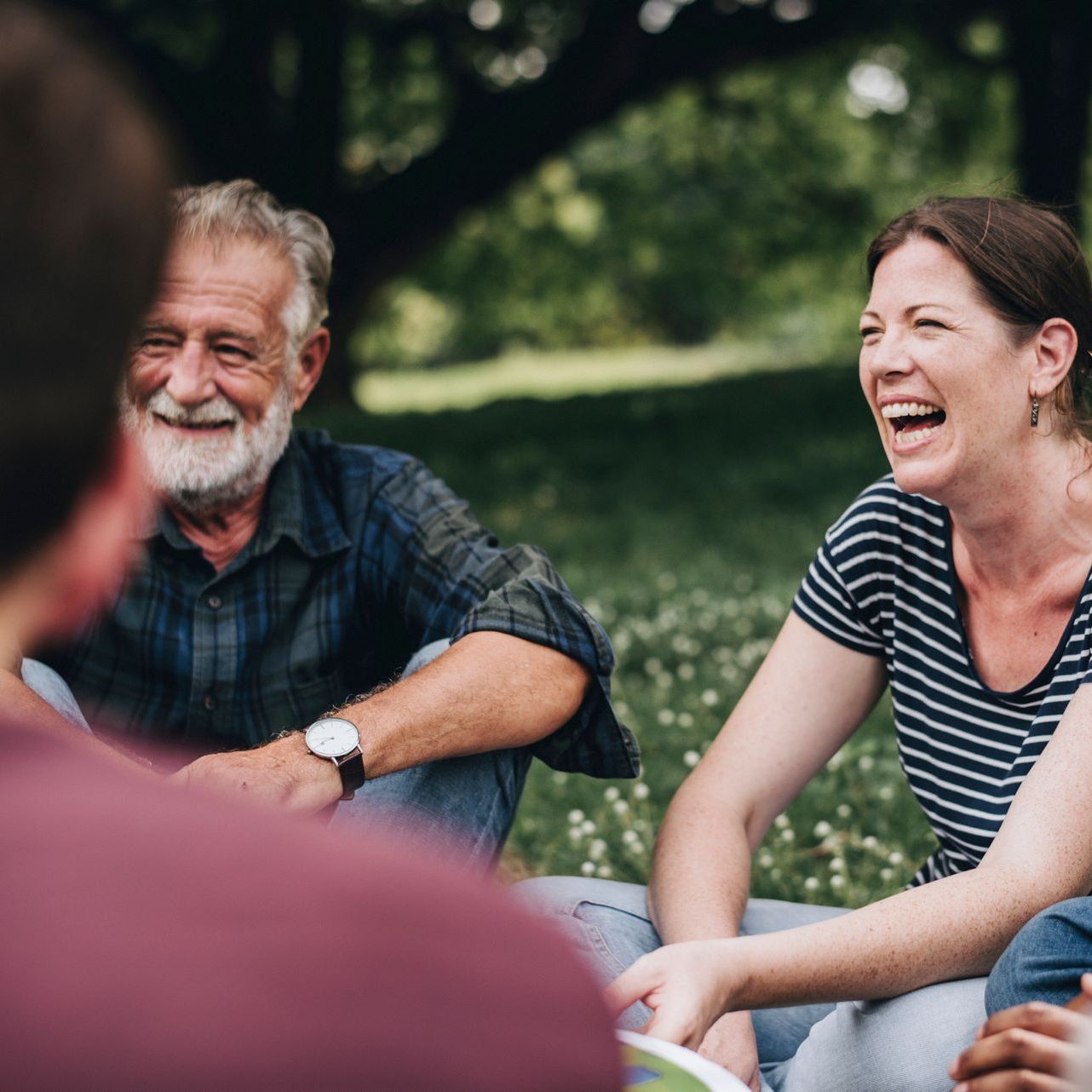 Photo of friends laughing
