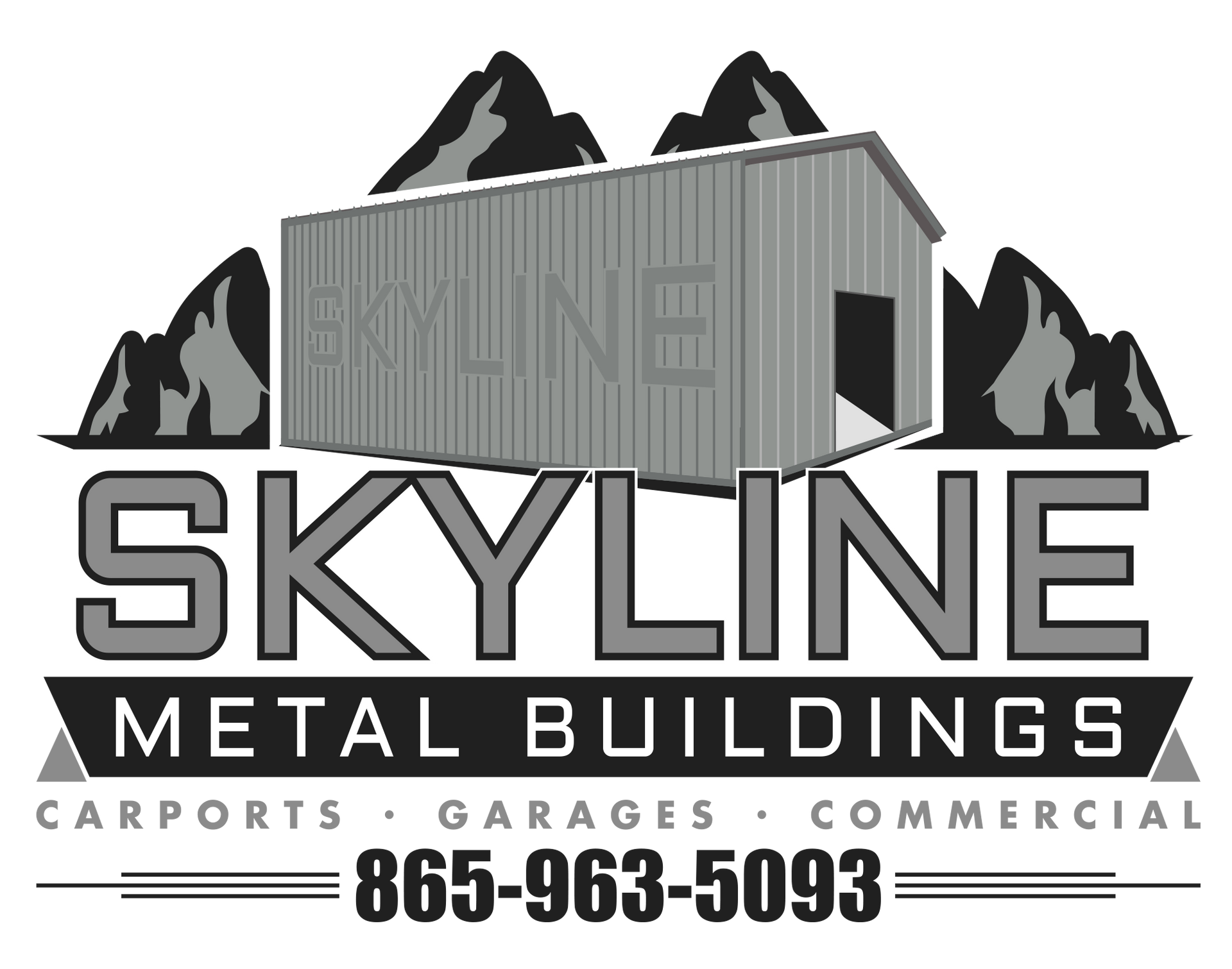 Full Size SkyLine Metal Buildings Logo