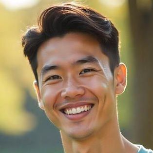 a young Asian man smiling for the camera had an awesome experience with reiki healing at Columbus Hypnotherapy.