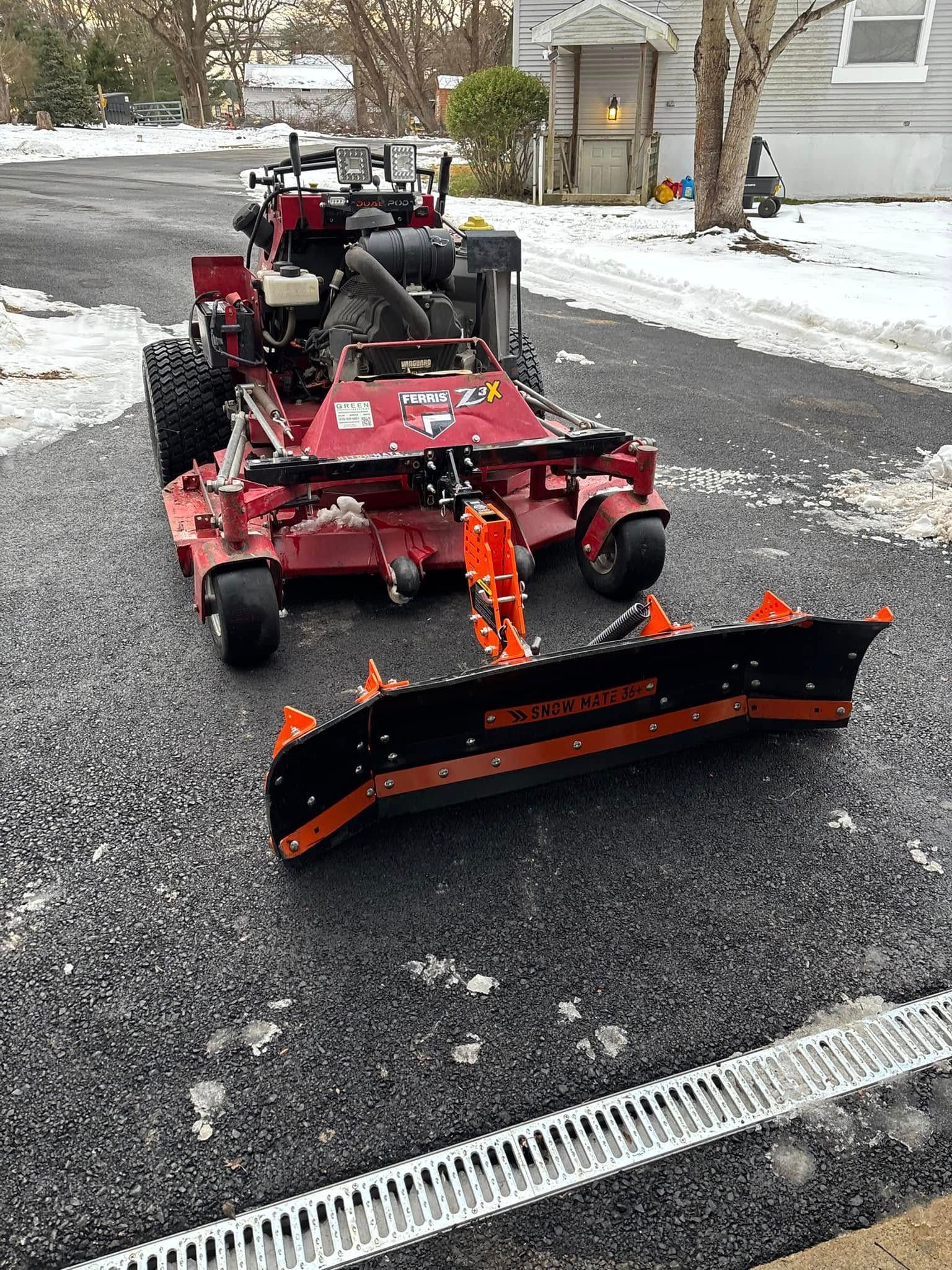 PRIMETIME lawn care and landscaping snowplow  