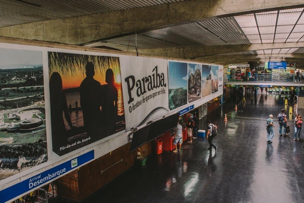 Foto do terminal rodoviário de João Pessoa