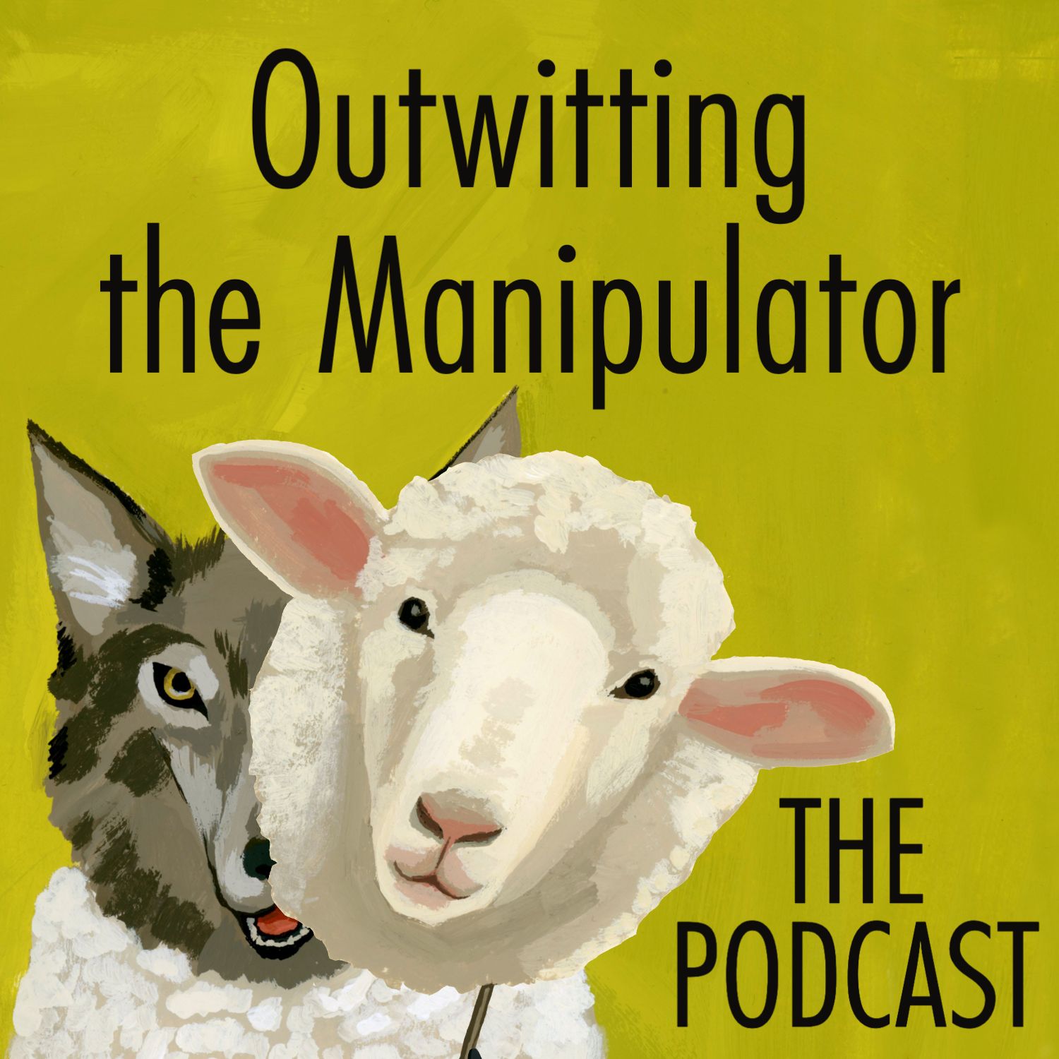 Podcast logo: a wolf in sheep's clothing; title