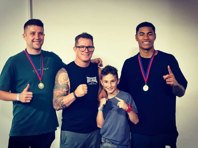 winners with medals