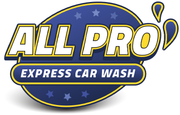 The logo for all pro express car wash