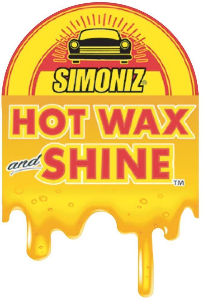 A logo for simoniz hot wax and shine