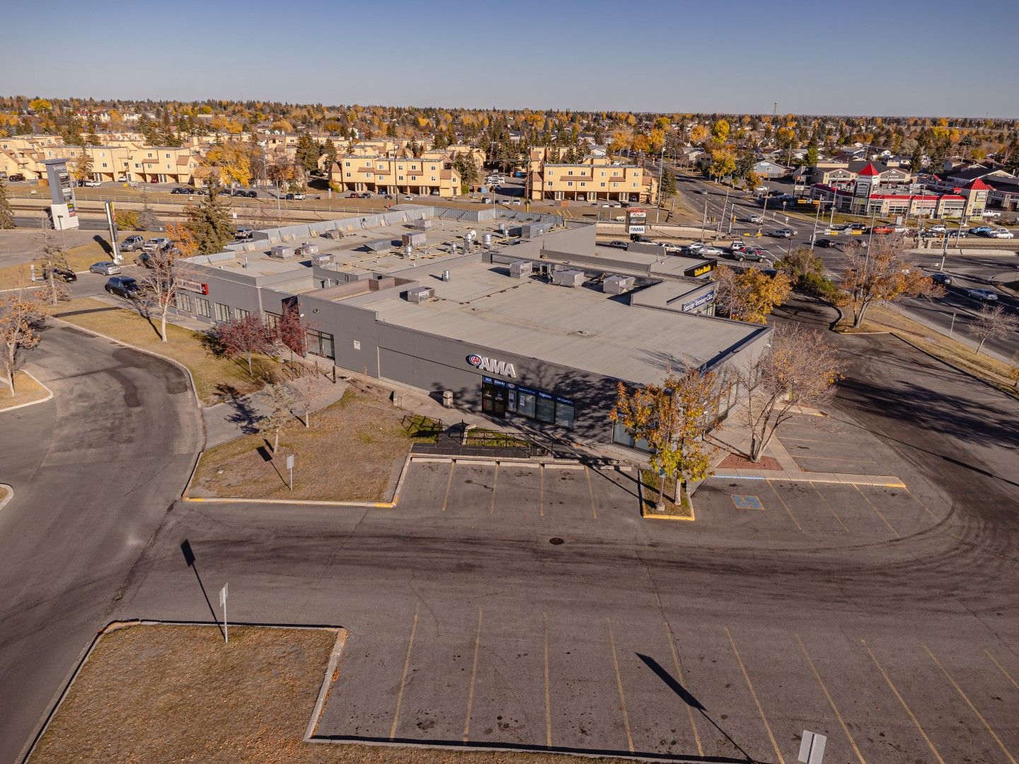 aerial of sunridge centre mall