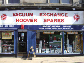 Vacuum cleaner - Edinburgh, Scotland - Vacuum Exchange - Shopfront