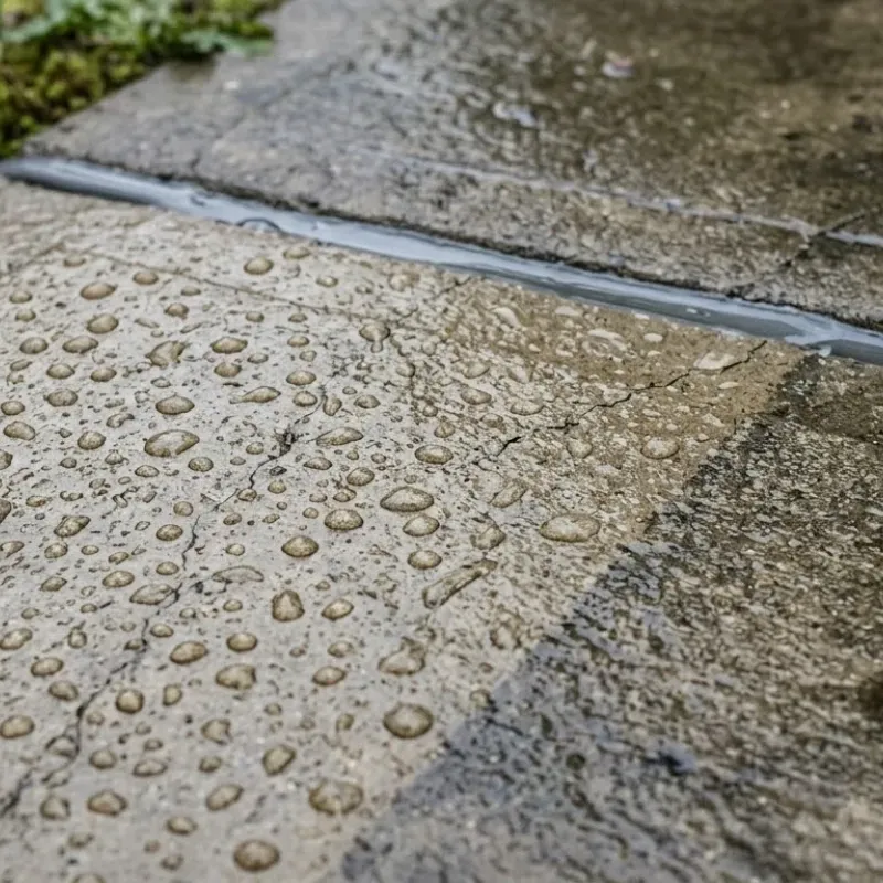 Concrete moisture control and sealing in Lafayette, LA to prevent cracking and water damage, using penetrating sealers, moisture barriers, and joint protection