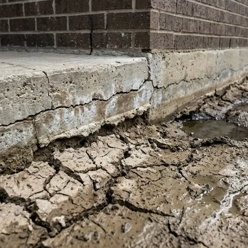 Foundation cracks in Lafayette home caused by reactive soils, poor drainage, and shifting slabs explained by local foundation services