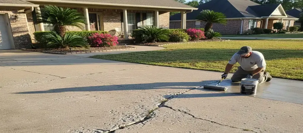 Lafayette concrete driveway cracks prevention