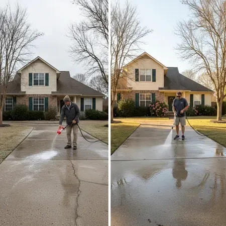 Lafayette concrete driveway winter summer maintenance