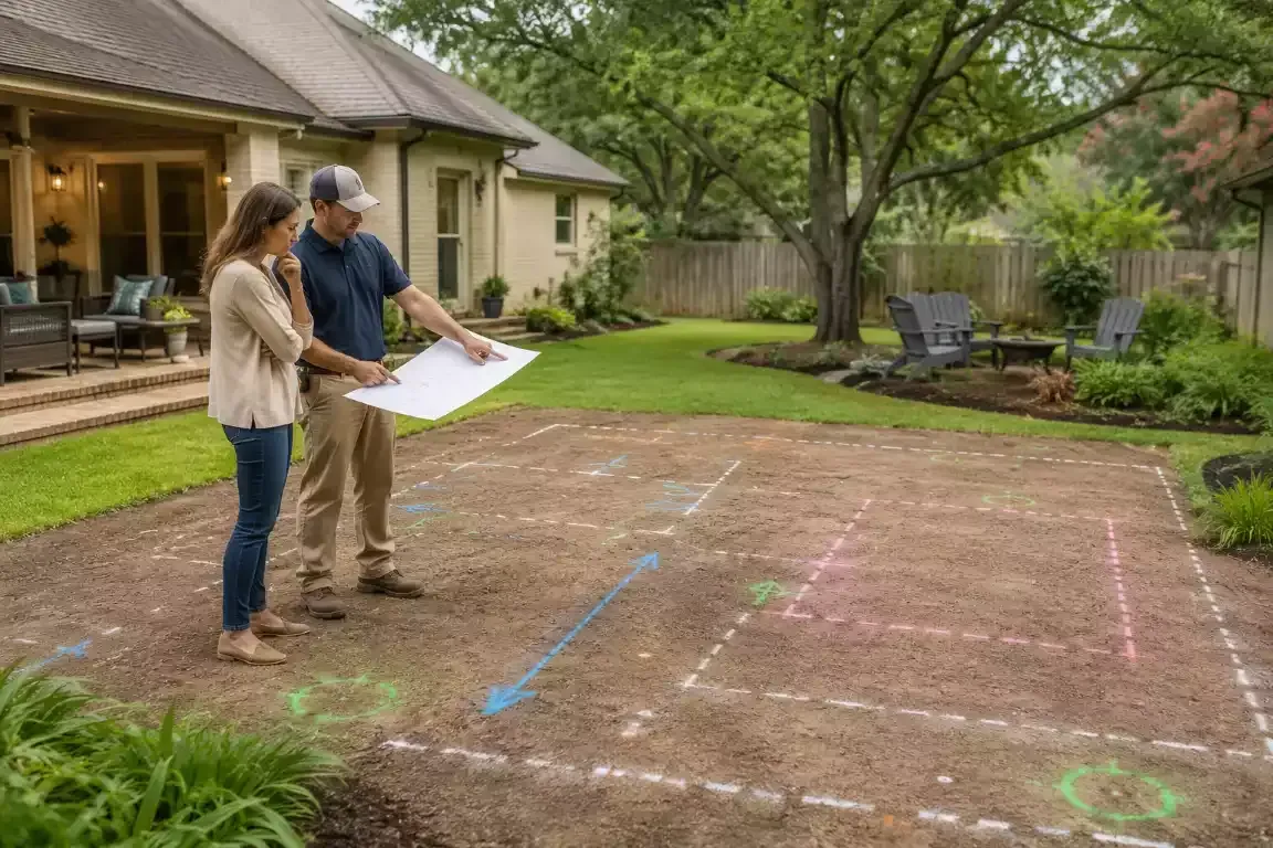Lafayette patio planning with local contractor