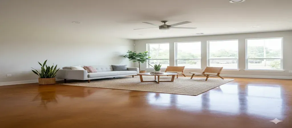 Stained concrete floor cost Lafayette LA