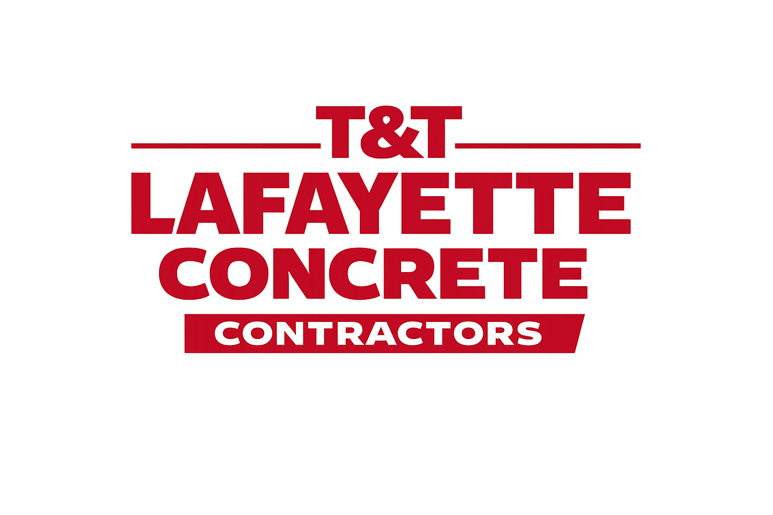 T&T Lafayette Concrete Contractors official logo