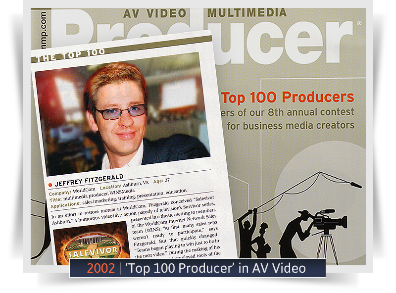 2002 'Top 100 Producer' in AV Video