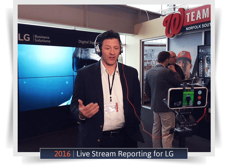 2016: Live Stream Reporting for LG