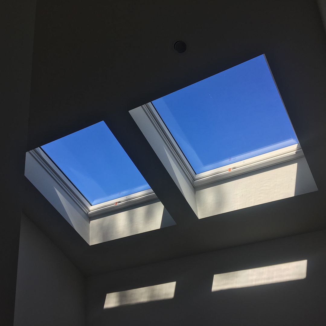 Two Skylights With A Blue Sky Behind Them — MC Plastering In Fingal Bay, NSW