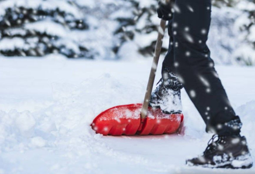 Patio snow removal