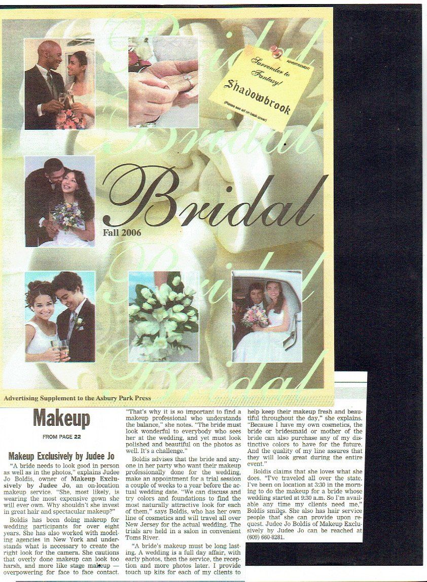 Article on makeup by judee jo