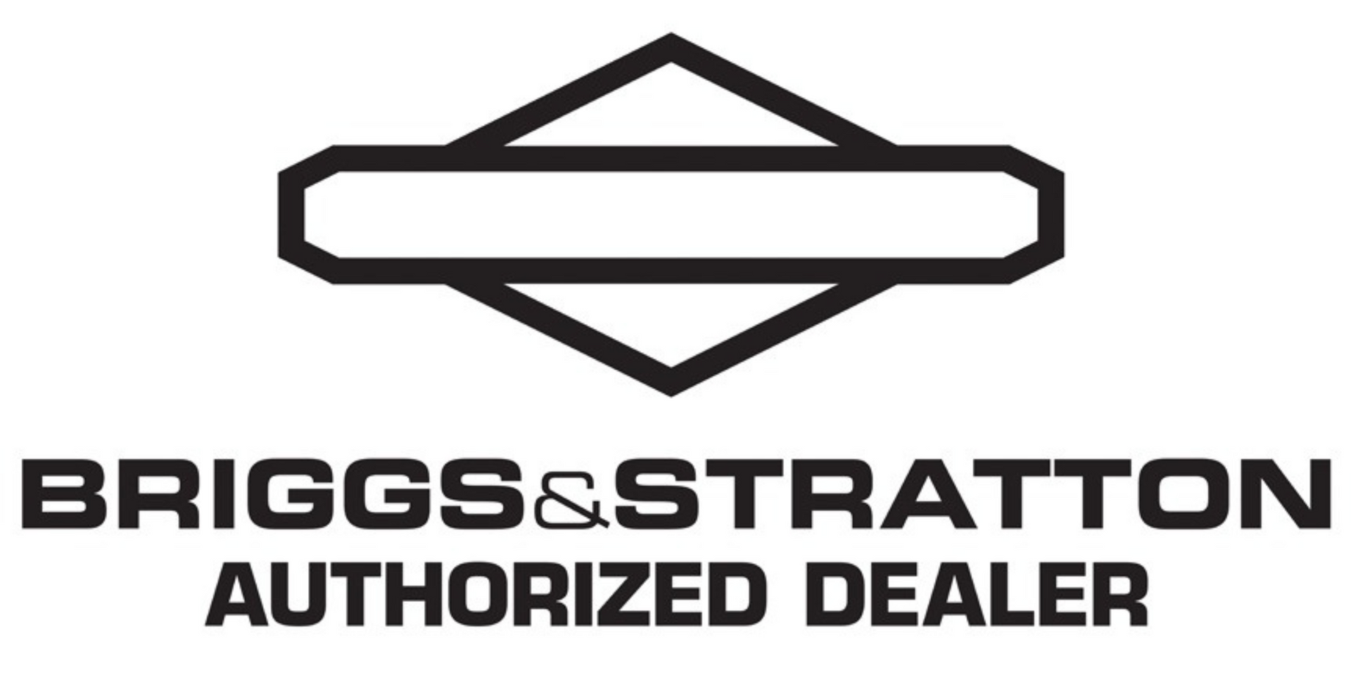Briggs & Stratton authorized dealer logo: diamond-shaped design above text.