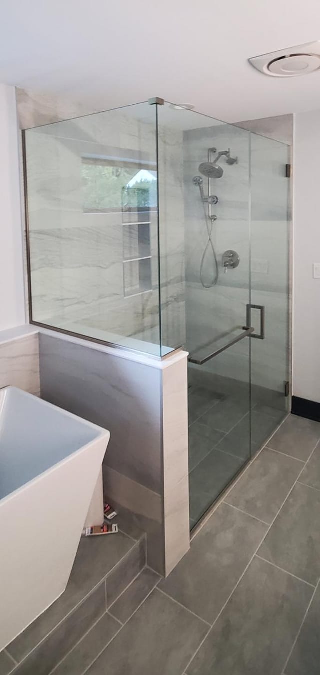 Contemporary Shower in East Aurora, NY Home
