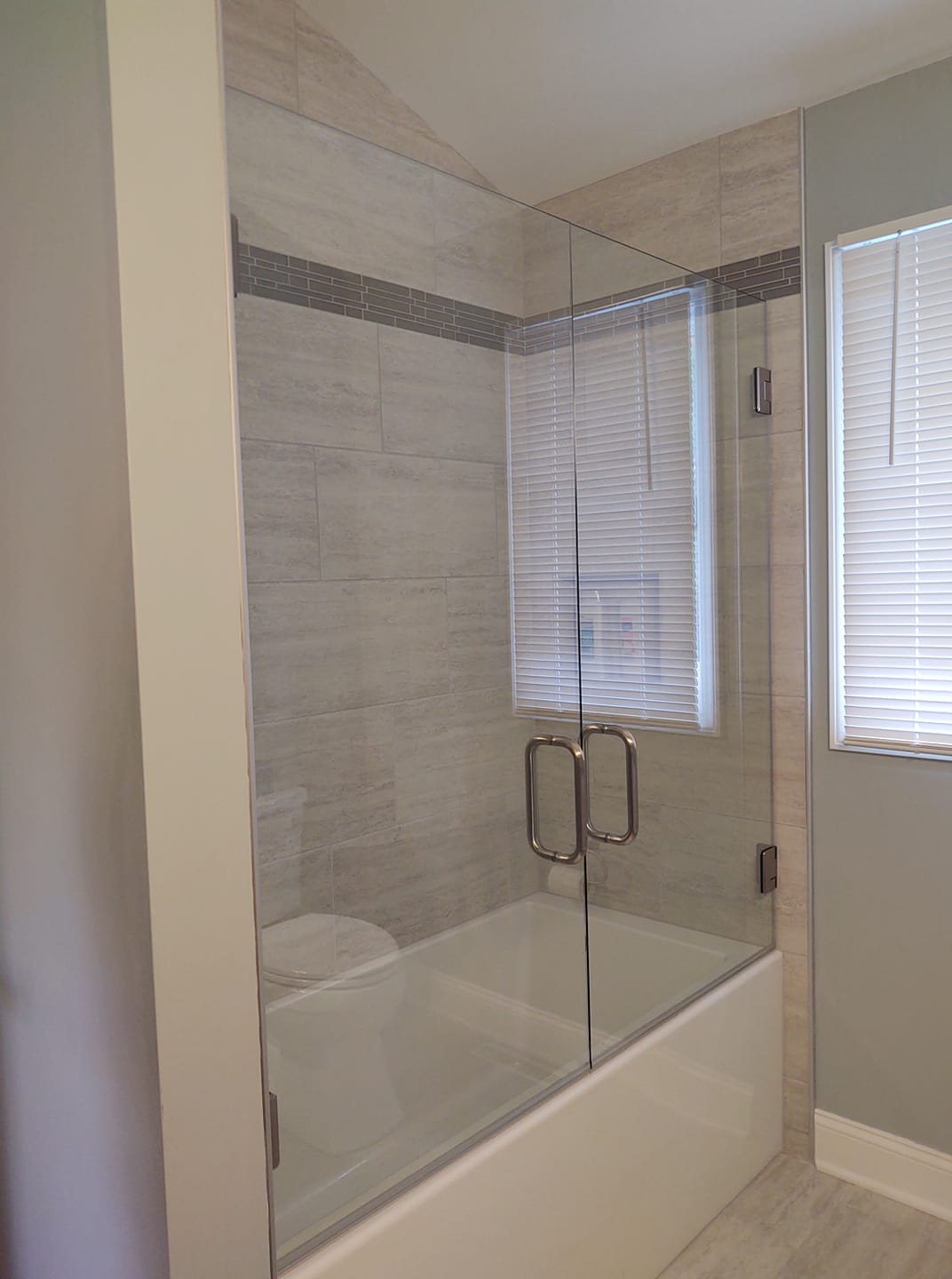 Modern Shower Door Inside Buffalo, NY Home