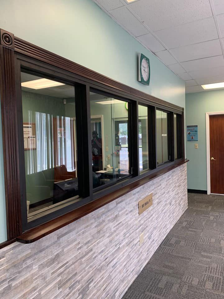 Commercial Glass Windows Inside Medical Office
