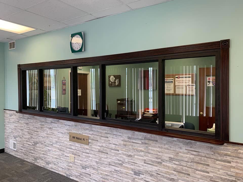 Glass Windows Inside Buffalo, NY Medical Office