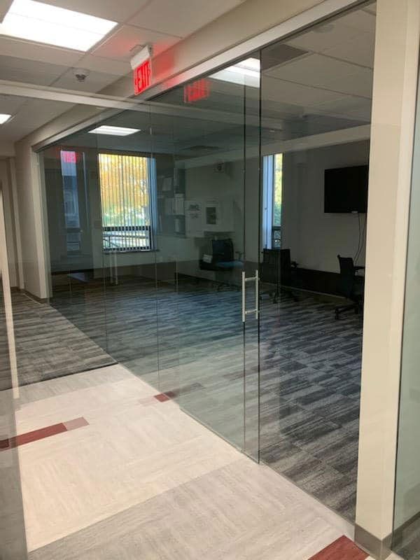 Commercial Glass Surfaces Inside Buffalo, NY Office